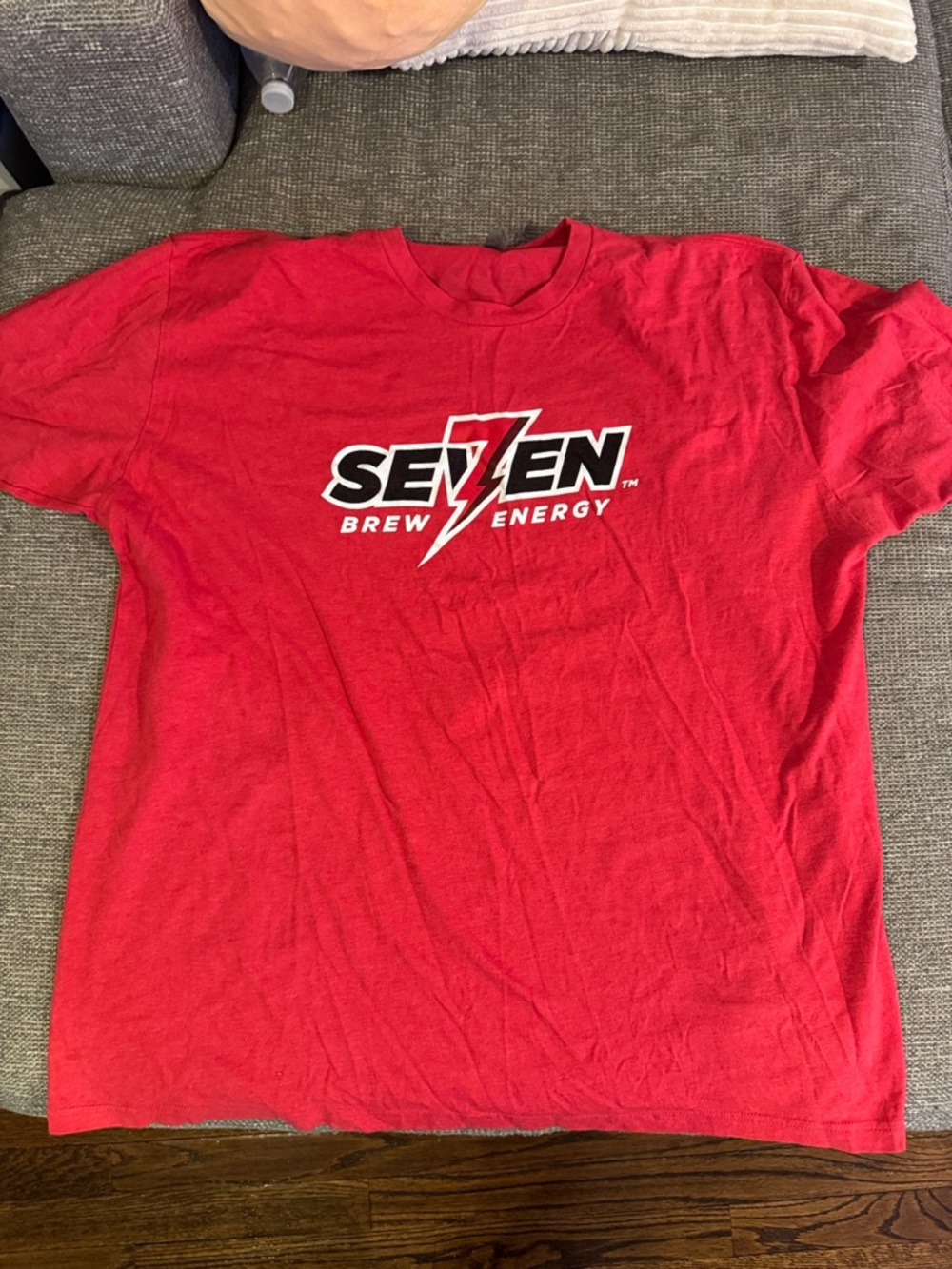 7 Brew Seven Energy Men's Red Logo T-Shirt